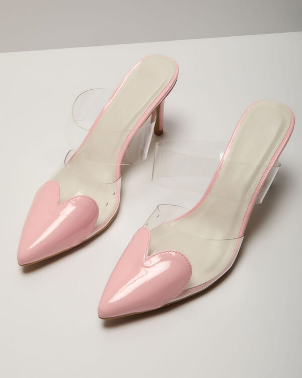 Queen Of Hearts Suede Heeled Mule - Image 16