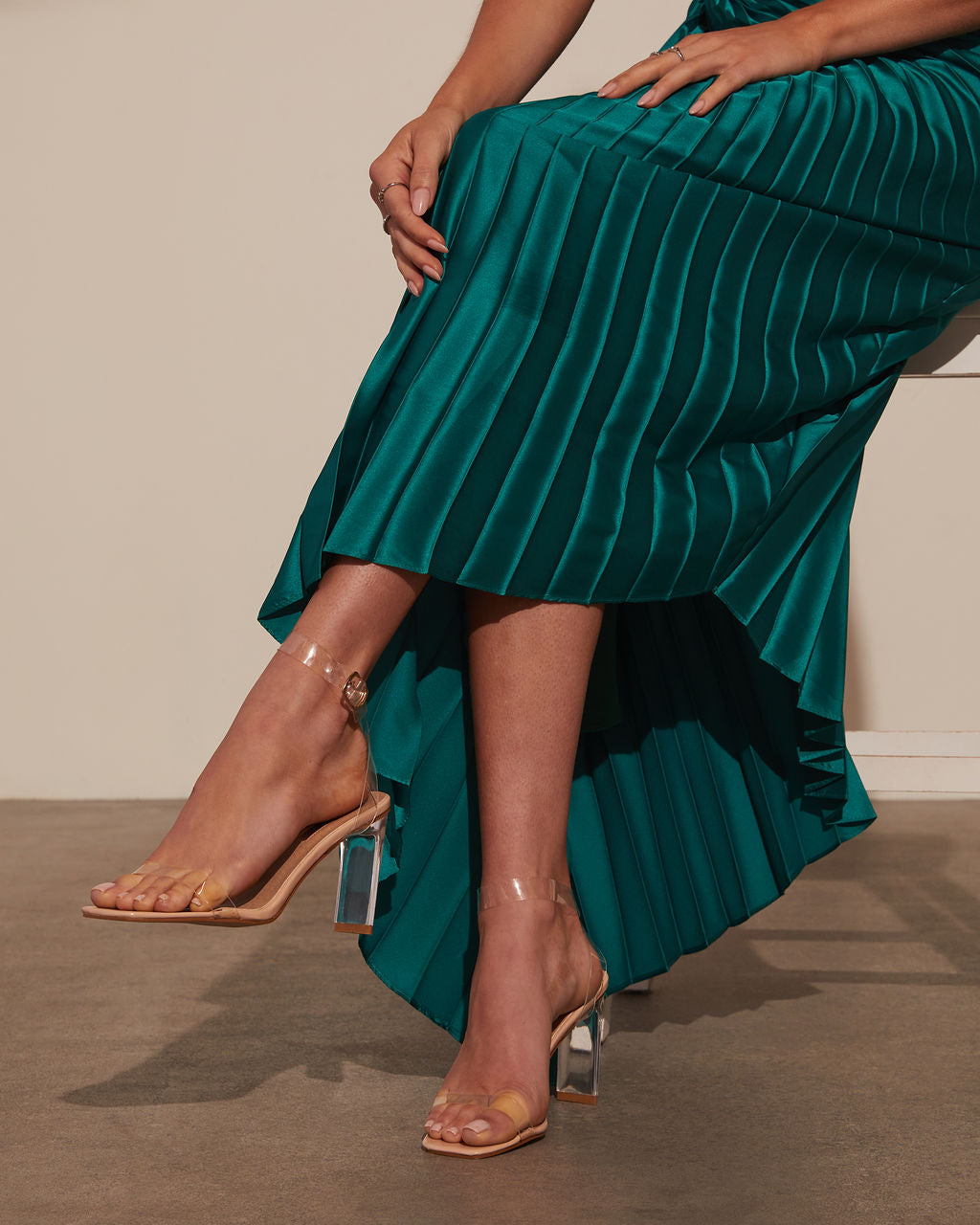 Billini Santiago Clear Strappy Heels - Image 3